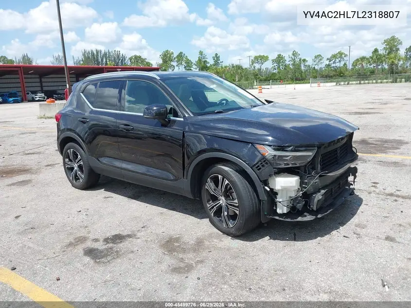2020 Volvo Xc40 T4 Inscription VIN: YV4AC2HL7L2318807 Lot: 45499776