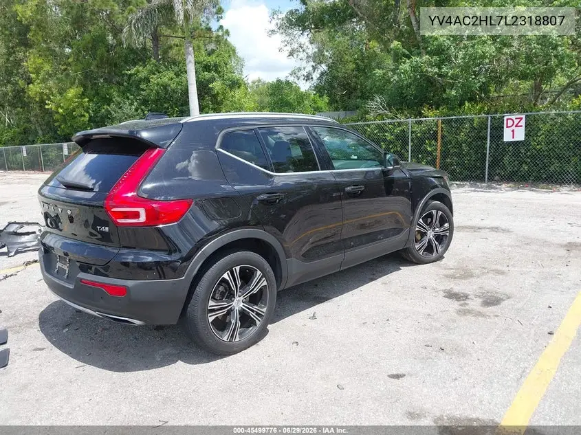 2020 Volvo Xc40 T4 Inscription VIN: YV4AC2HL7L2318807 Lot: 45499776