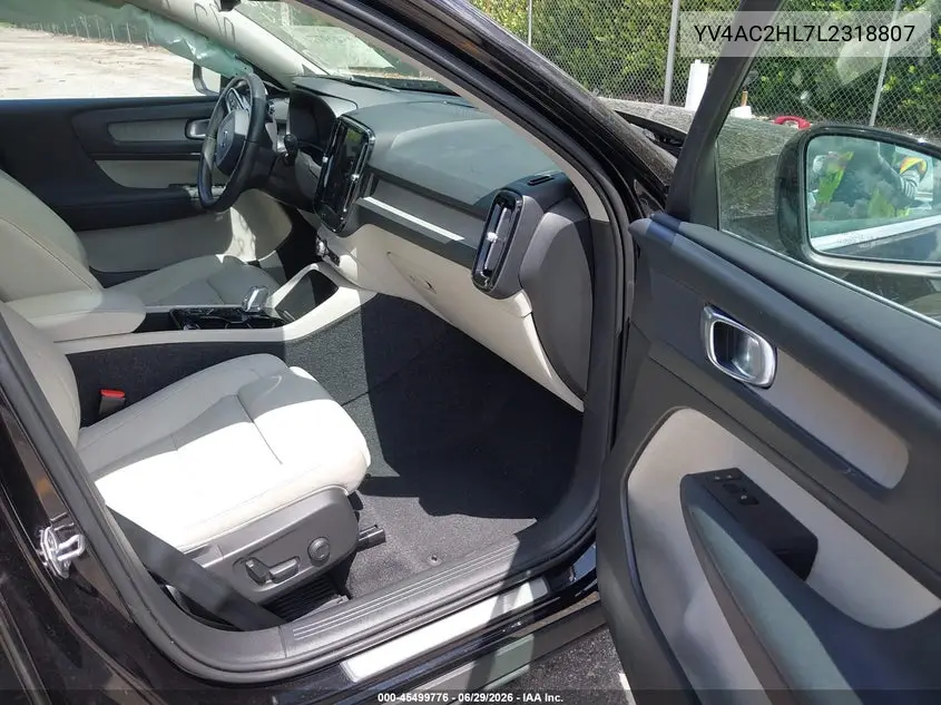 2020 Volvo Xc40 T4 Inscription VIN: YV4AC2HL7L2318807 Lot: 45499776