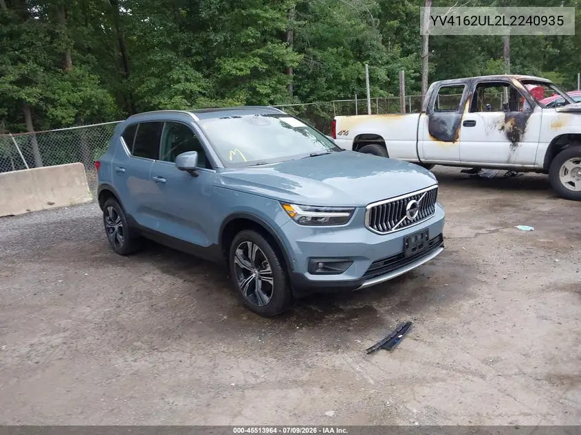 2020 Volvo Xc40 T5 Inscription VIN: YV4162UL2L2240935 Lot: 45513964