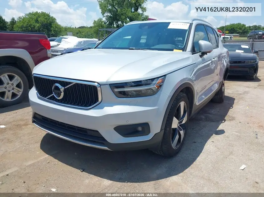 2020 Volvo Xc40 T5 Momentum VIN: YV4162UK8L2320201 Lot: 45557319