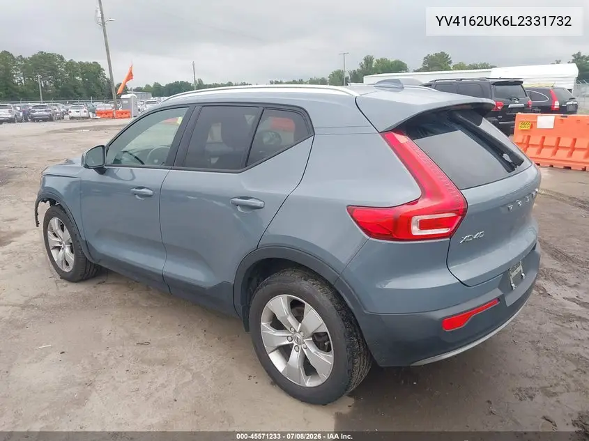 2020 Volvo Xc40 T5 Momentum VIN: YV4162UK6L2331732 Lot: 45571233