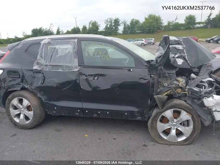 2021 Volvo Xc40 T5 Momentum VIN: YV4162UKXM2537766 Lot: 12645329