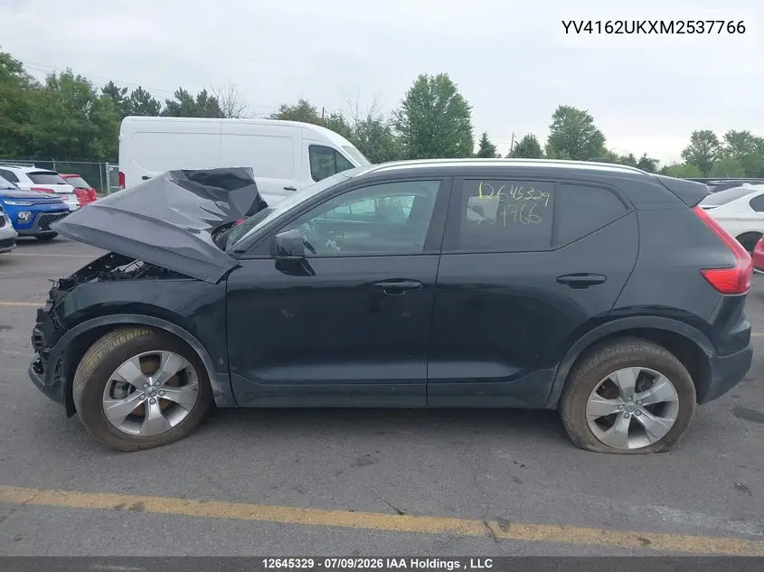 2021 Volvo Xc40 T5 Momentum VIN: YV4162UKXM2537766 Lot: 12645329