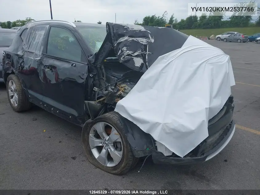 2021 Volvo Xc40 T5 Momentum VIN: YV4162UKXM2537766 Lot: 12645329