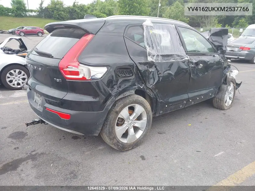 2021 Volvo Xc40 T5 Momentum VIN: YV4162UKXM2537766 Lot: 12645329