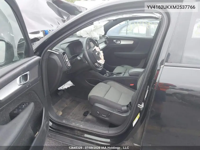 2021 Volvo Xc40 T5 Momentum VIN: YV4162UKXM2537766 Lot: 12645329