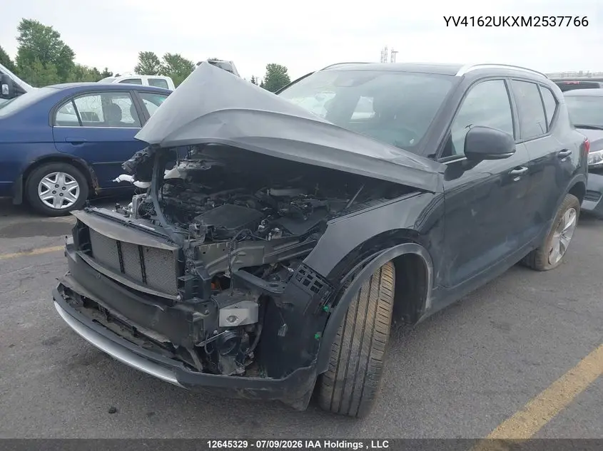 2021 Volvo Xc40 T5 Momentum VIN: YV4162UKXM2537766 Lot: 12645329