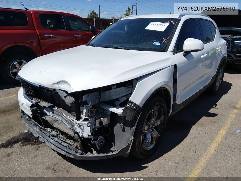 2021 Volvo Xc40 T5 Momentum VIN: YV4162UKXM2576910 Lot: 44921993