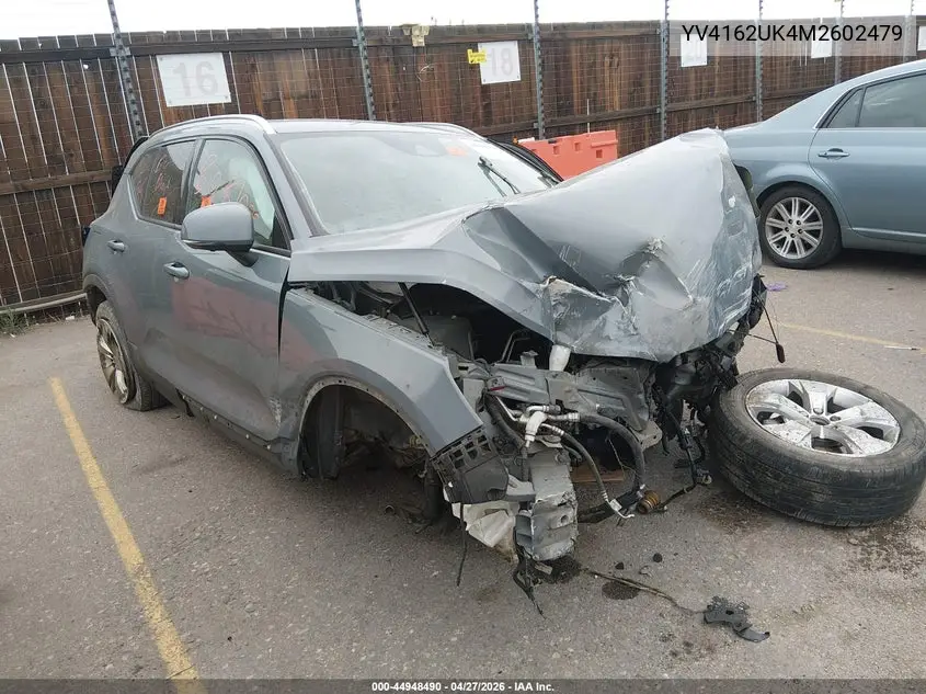 2021 Volvo Xc40 T5 Momentum VIN: YV4162UK4M2602479 Lot: 44948490