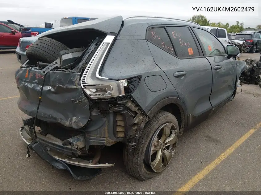 2021 Volvo Xc40 T5 Momentum VIN: YV4162UK4M2602479 Lot: 44948490