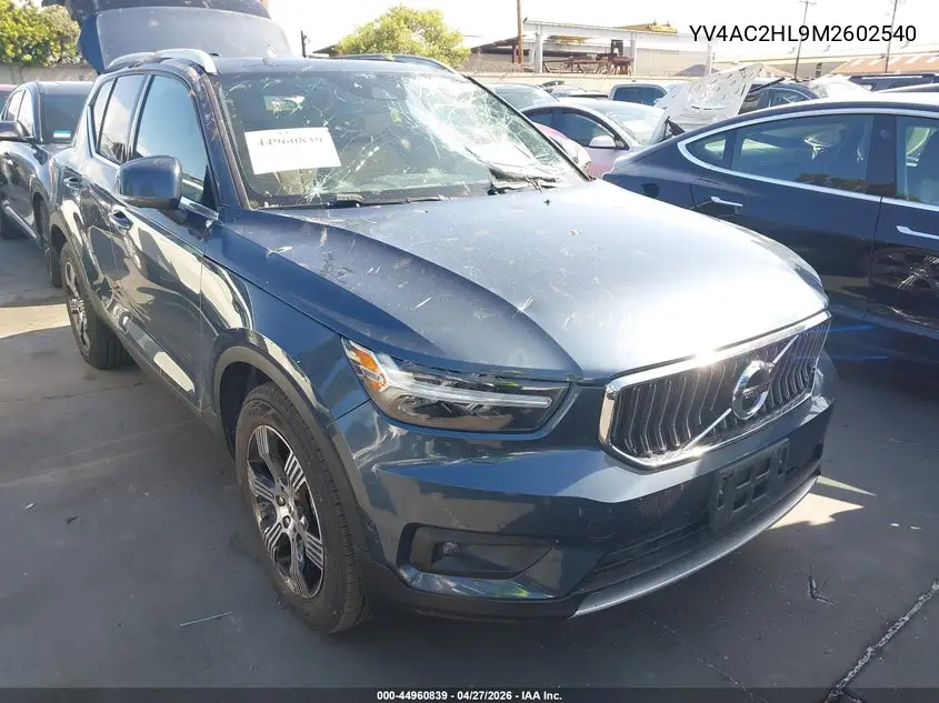 2021 Volvo Xc40 T4 Inscription VIN: YV4AC2HL9M2602540 Lot: 44960839