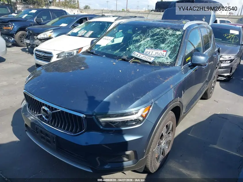 2021 Volvo Xc40 T4 Inscription VIN: YV4AC2HL9M2602540 Lot: 44960839