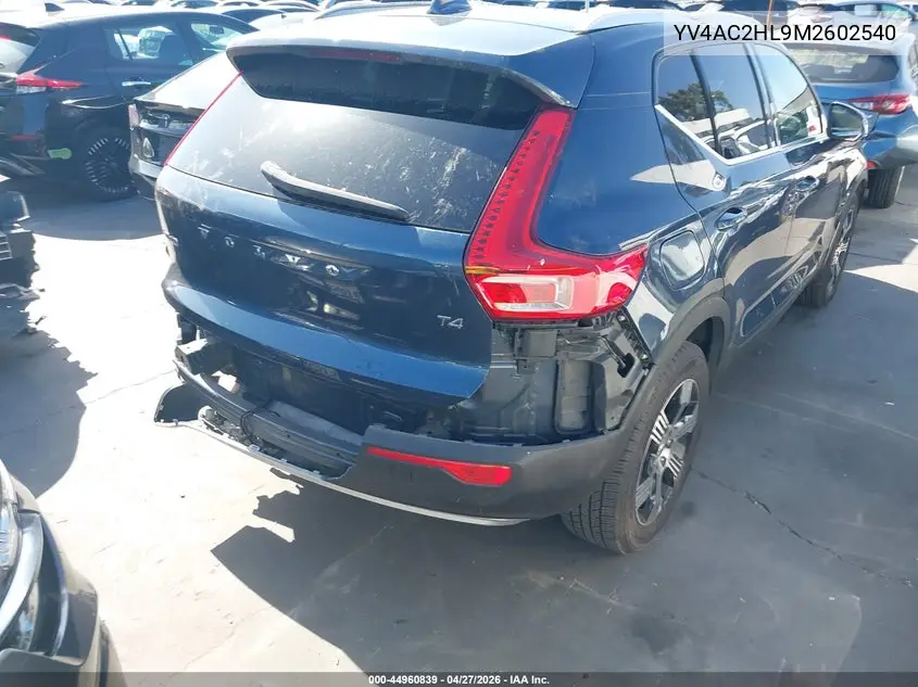2021 Volvo Xc40 T4 Inscription VIN: YV4AC2HL9M2602540 Lot: 44960839