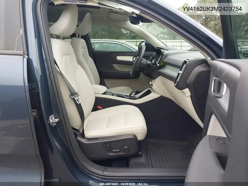 2021 Volvo Xc40 T5 Momentum VIN: YV4162UK3M2423754 Lot: 44974683