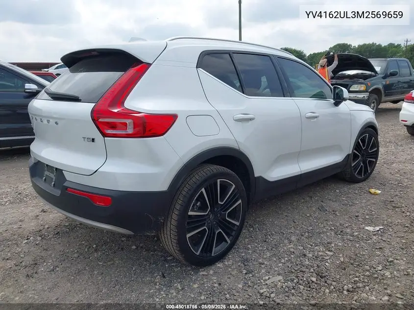 2021 Volvo Xc40 T5 Inscription VIN: YV4162UL3M2569659 Lot: 45018756