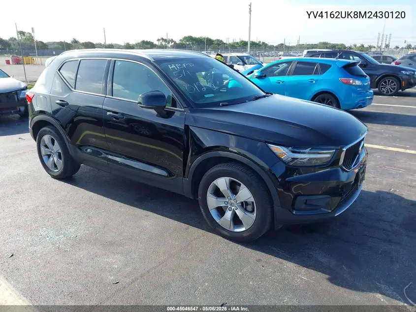 2021 Volvo Xc40 T5 Momentum VIN: YV4162UK8M2430120 Lot: 45046547