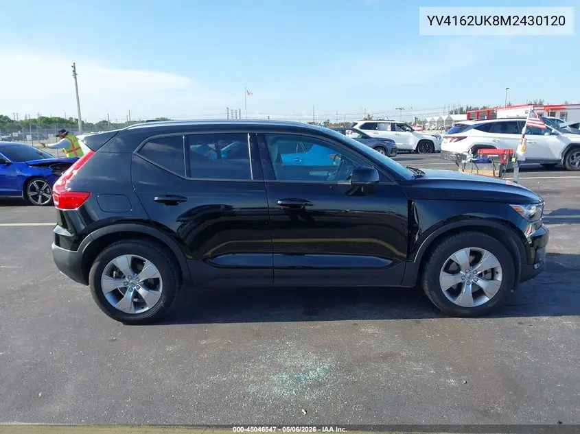 2021 Volvo Xc40 T5 Momentum VIN: YV4162UK8M2430120 Lot: 45046547