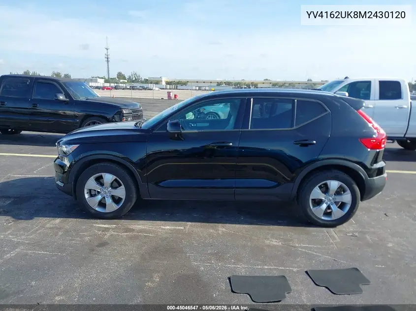 2021 Volvo Xc40 T5 Momentum VIN: YV4162UK8M2430120 Lot: 45046547