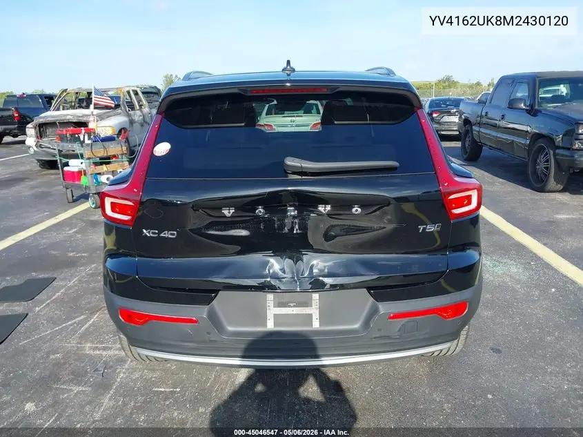 2021 Volvo Xc40 T5 Momentum VIN: YV4162UK8M2430120 Lot: 45046547