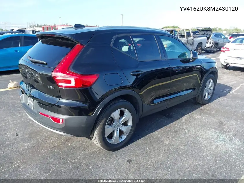 2021 Volvo Xc40 T5 Momentum VIN: YV4162UK8M2430120 Lot: 45046547