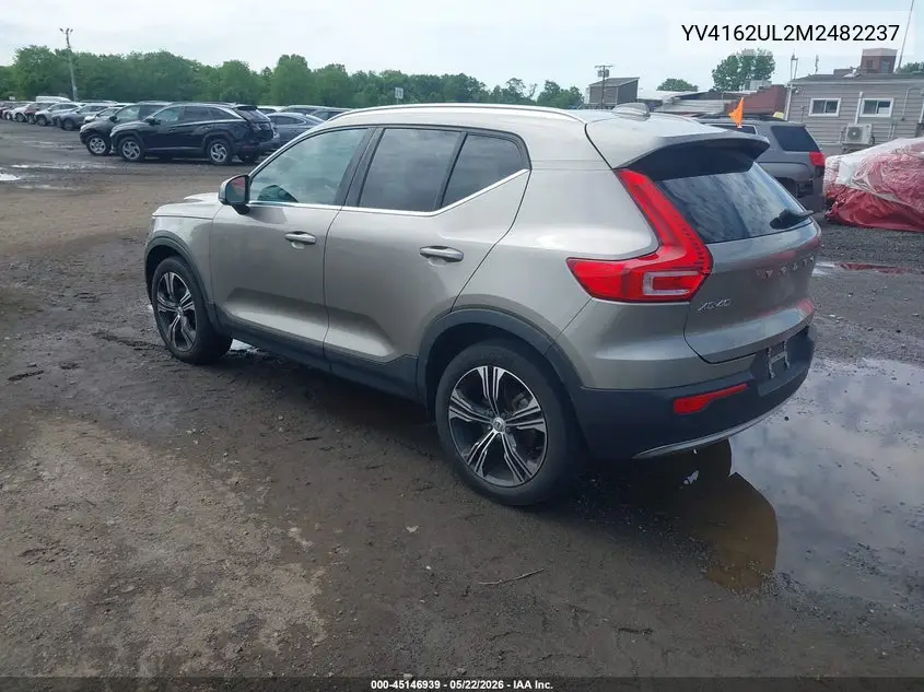 2021 Volvo Xc40 T5 Inscription VIN: YV4162UL2M2482237 Lot: 45146939