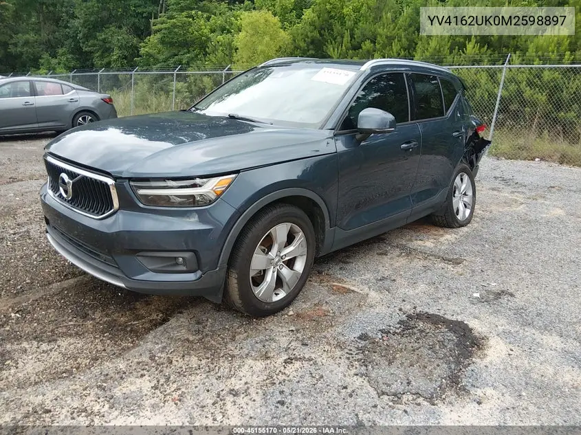 2021 Volvo Xc40 T5 Momentum VIN: YV4162UK0M2598897 Lot: 45155170