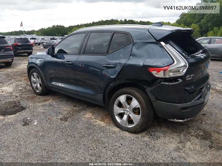 2021 Volvo Xc40 T5 Momentum VIN: YV4162UK0M2598897 Lot: 45155170