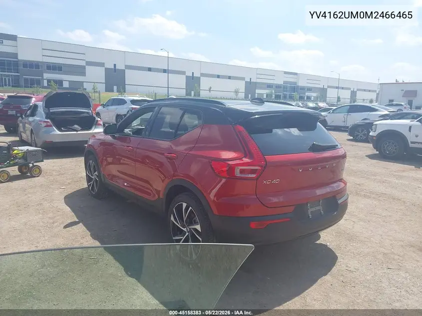 2021 Volvo Xc40 T5 R-Design VIN: YV4162UM0M2466465 Lot: 45158383