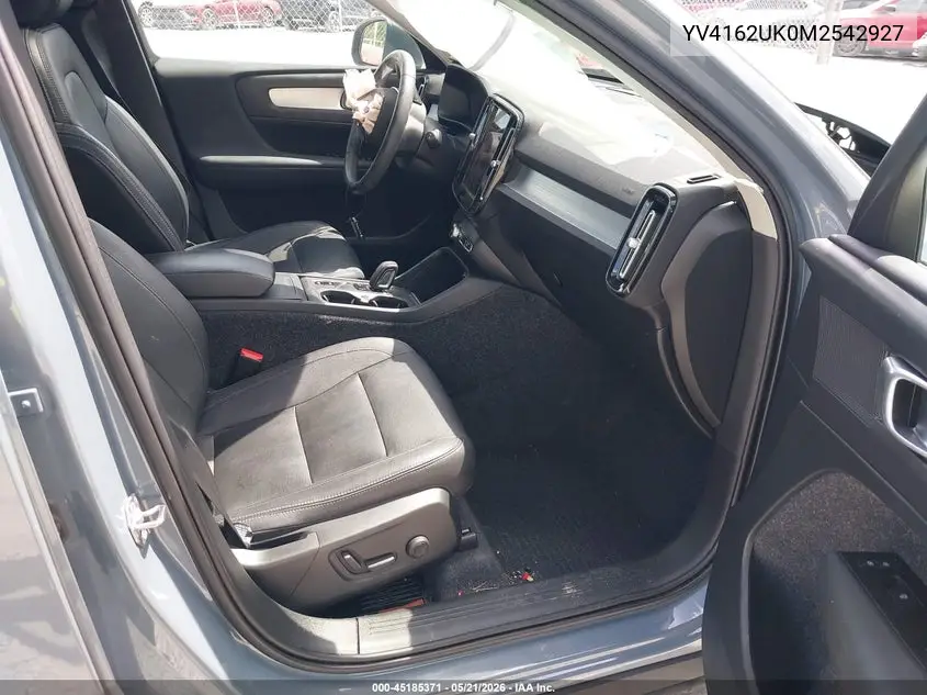 2021 Volvo Xc40 T5 Momentum VIN: YV4162UK0M2542927 Lot: 45185371