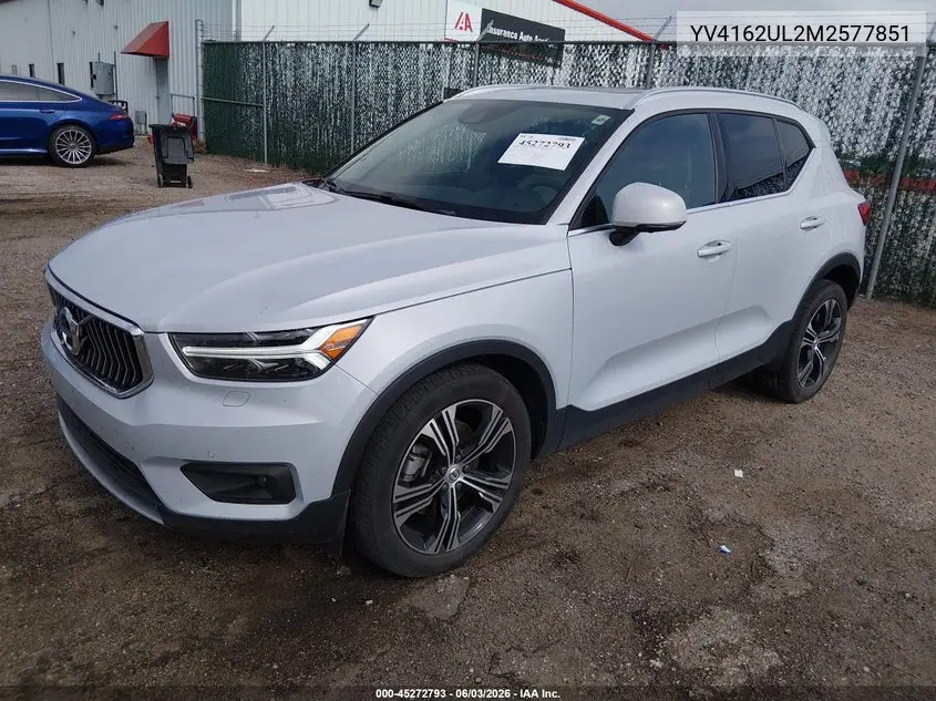 2021 Volvo Xc40 T5 Inscription VIN: YV4162UL2M2577851 Lot: 45272793