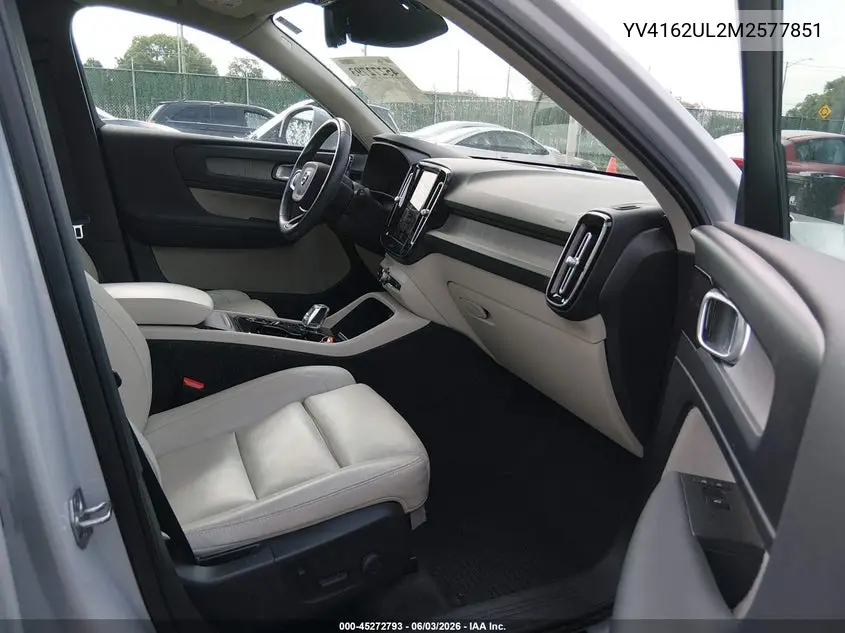 2021 Volvo Xc40 T5 Inscription VIN: YV4162UL2M2577851 Lot: 45272793