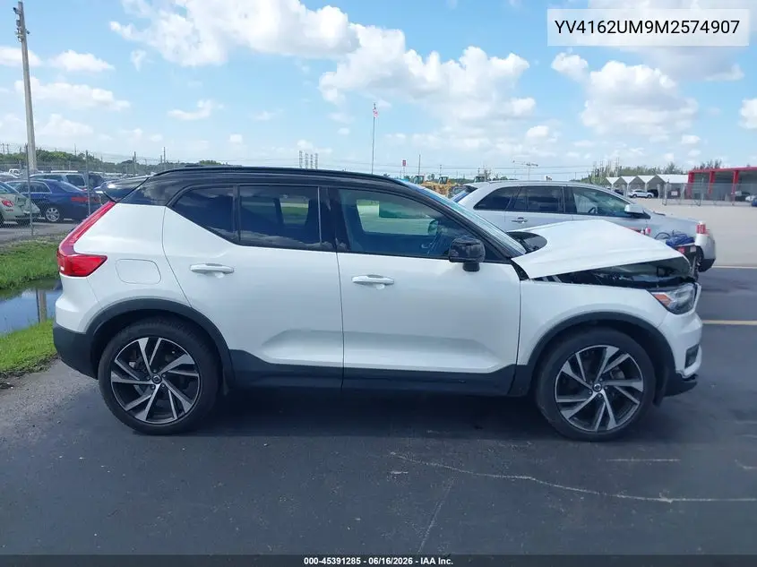 2021 Volvo Xc40 T5 R-Design VIN: YV4162UM9M2574907 Lot: 45391285