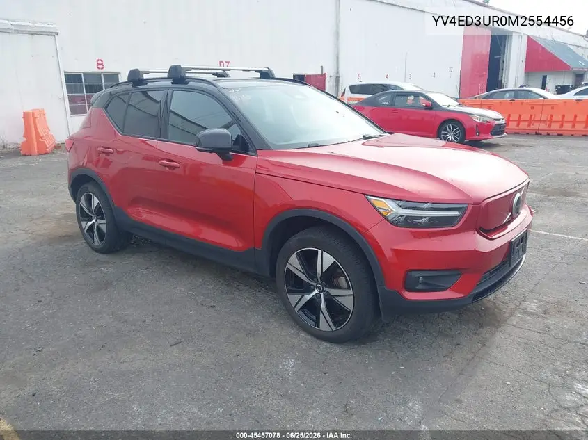 2021 Volvo Xc40 Recharge Pure Electric P8 VIN: YV4ED3UR0M2554456 Lot: 45457078