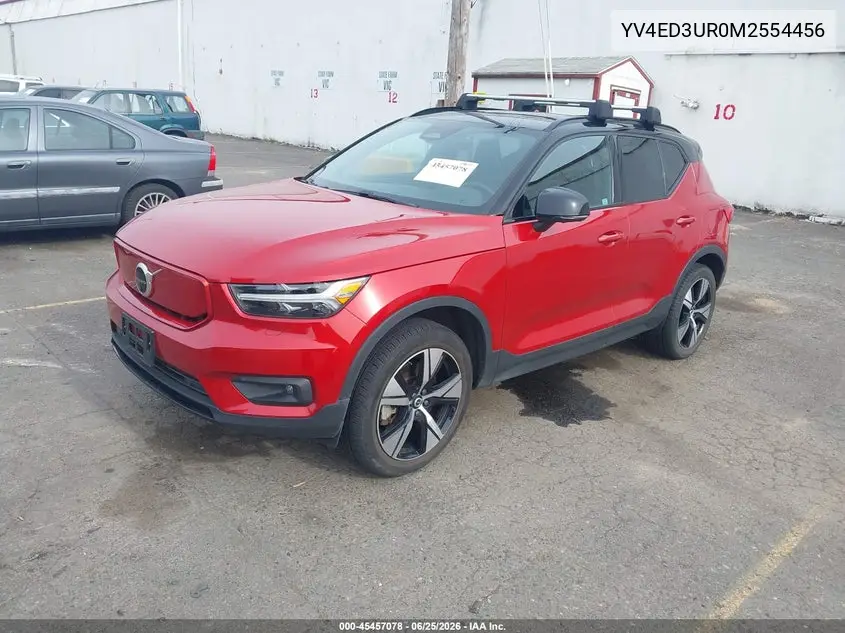 2021 Volvo Xc40 Recharge Pure Electric P8 VIN: YV4ED3UR0M2554456 Lot: 45457078