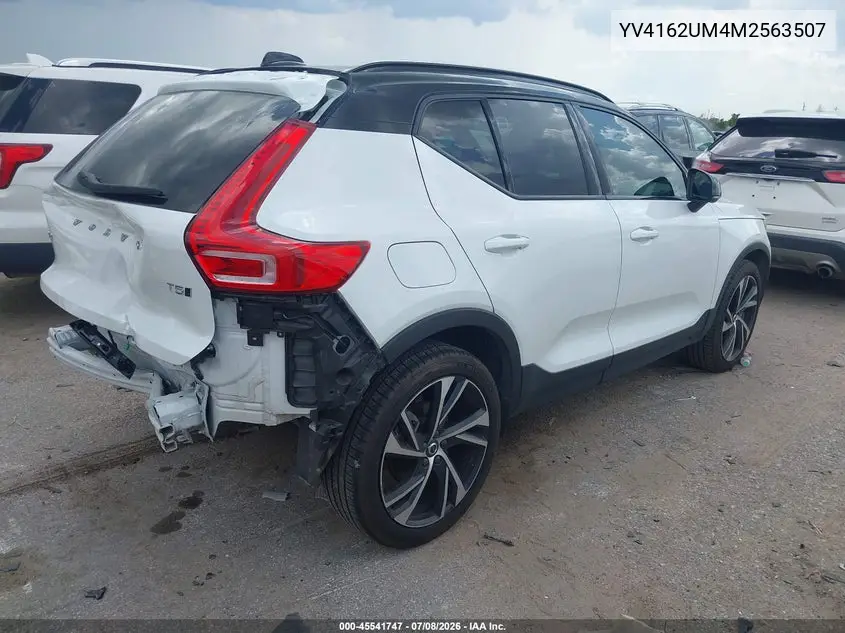 2021 Volvo Xc40 T5 R-Design VIN: YV4162UM4M2563507 Lot: 45541747