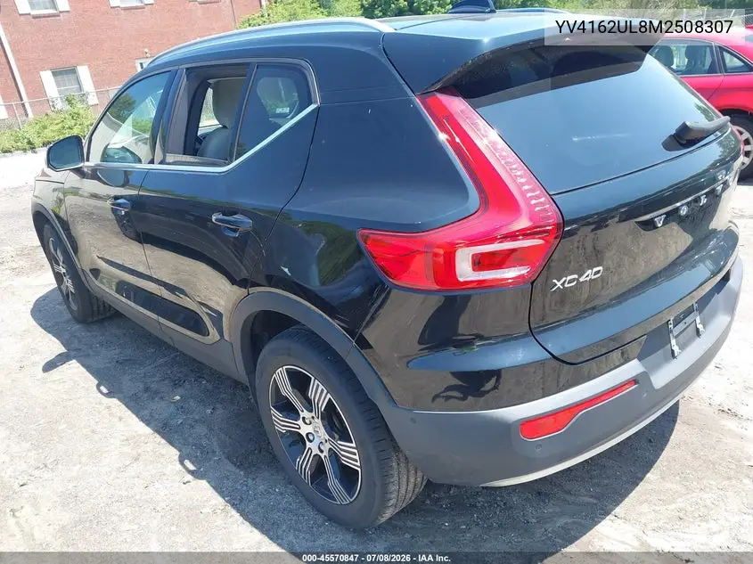 2021 Volvo Xc40 T5 Inscription VIN: YV4162UL8M2508307 Lot: 45570847