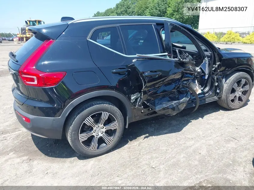 2021 Volvo Xc40 T5 Inscription VIN: YV4162UL8M2508307 Lot: 45570847