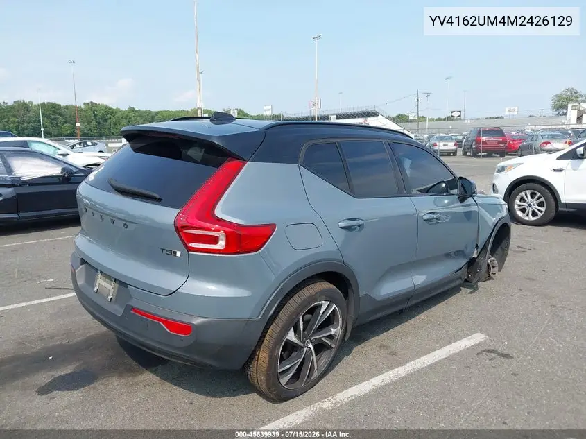2021 Volvo Xc40 T5 R-Design VIN: YV4162UM4M2426129 Lot: 45639939