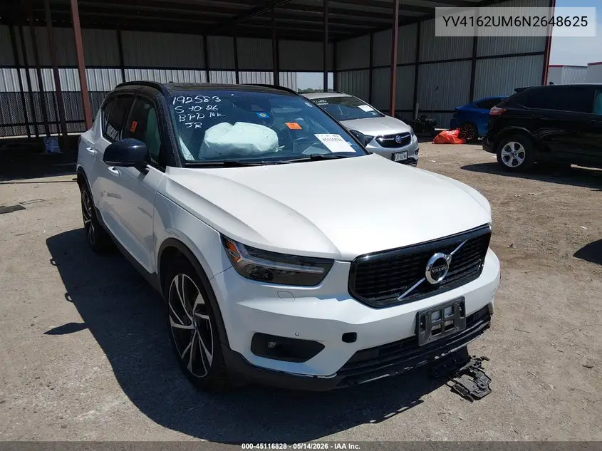 2022 Volvo Xc40 T5 R-Design VIN: YV4162UM6N2648625 Lot: 45116828