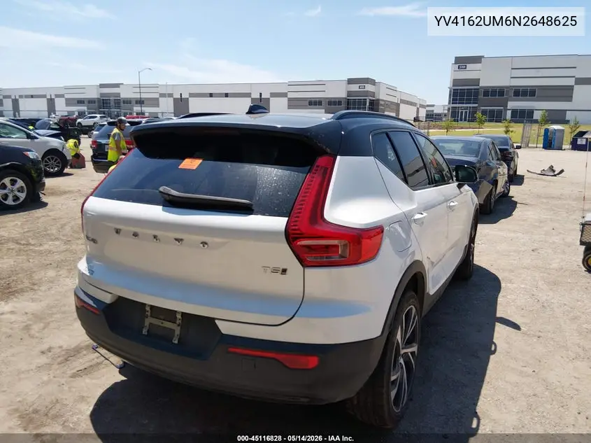 2022 Volvo Xc40 T5 R-Design VIN: YV4162UM6N2648625 Lot: 45116828