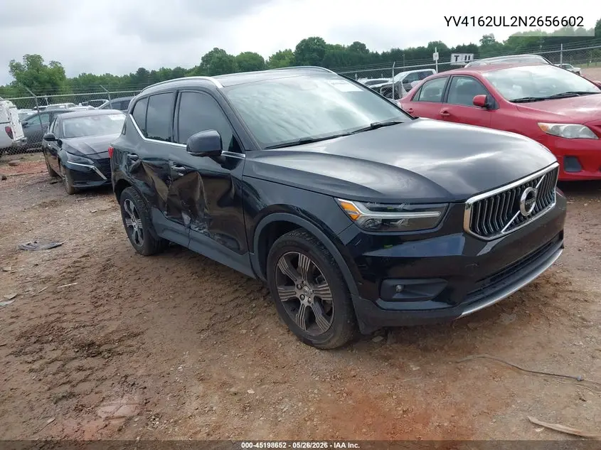 2022 Volvo Xc40 T5 Inscription VIN: YV4162UL2N2656602 Lot: 45198652