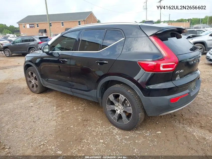 2022 Volvo Xc40 T5 Inscription VIN: YV4162UL2N2656602 Lot: 45198652