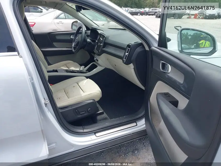 2022 Volvo Xc40 T5 Inscription VIN: YV4162UL6N2641875 Lot: 45309296