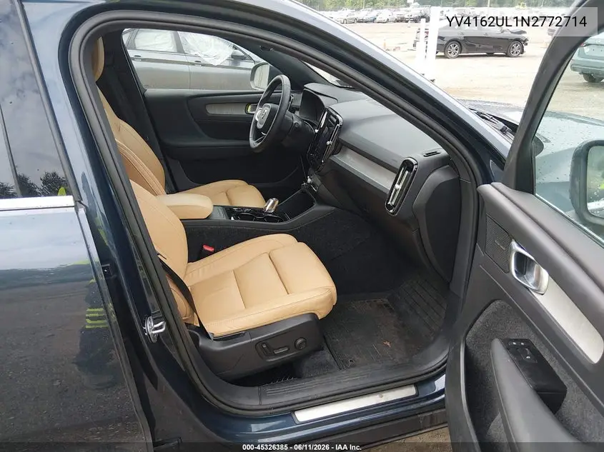 2022 Volvo Xc40 T5 Inscription VIN: YV4162UL1N2772714 Lot: 45326385