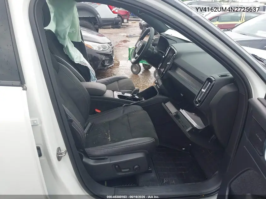 2022 Volvo Xc40 T5 R-Design VIN: YV4162UM4N2725637 Lot: 45380163