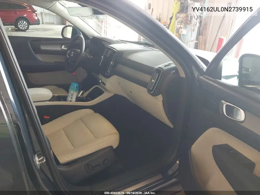 2022 Volvo Xc40 T5 Inscription VIN: YV4162UL0N2739915 Lot: 45403578
