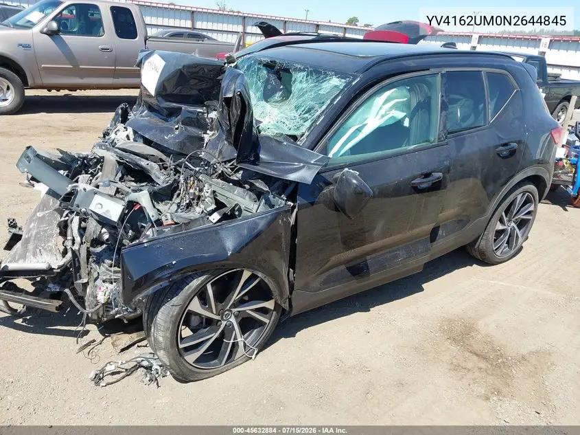 2022 Volvo Xc40 T5 R-Design VIN: YV4162UM0N2644845 Lot: 45632884