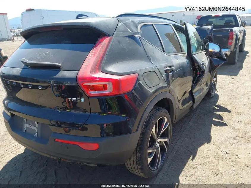 2022 Volvo Xc40 T5 R-Design VIN: YV4162UM0N2644845 Lot: 45632884