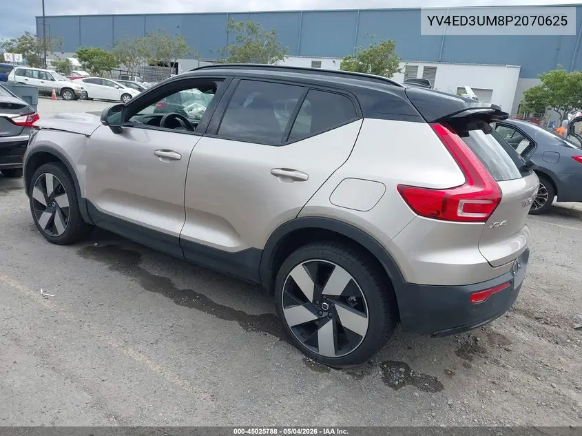 2023 Volvo Xc40 Recharge Pure Electric Twin Ultimate VIN: YV4ED3UM8P2070625 Lot: 45025788